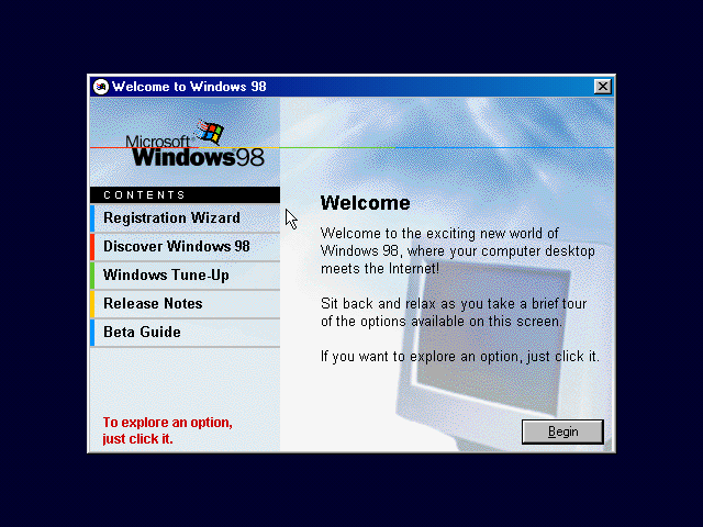 文件:Windows98-4.1.1593-FirstBoot.png
