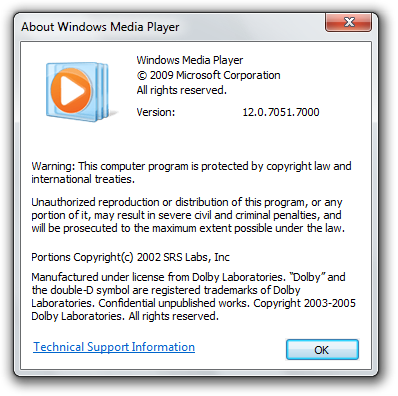 文件:Windows7-6.1.7051-WindowsMediaPlayer-About.png