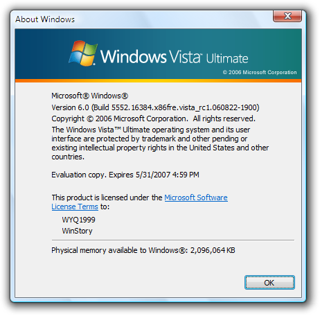 文件:WindowsVista-6.0.5552.16384-About.png