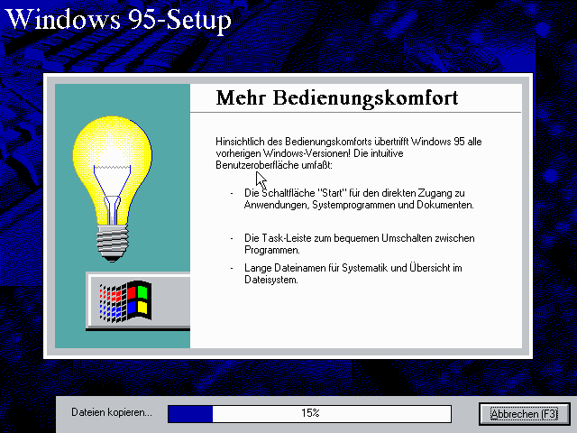 文件:Windows95.499DE.setup.installing.png