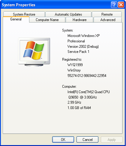 文件:WindowsXP-5.1.2600.1106-Debug-SystemProperties.png