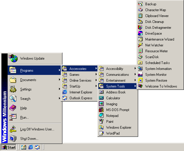文件:WindowsMe-4.90.2447-StartMenu.png