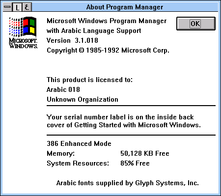 文件:Windows-3.1.018-Arabic-About.png