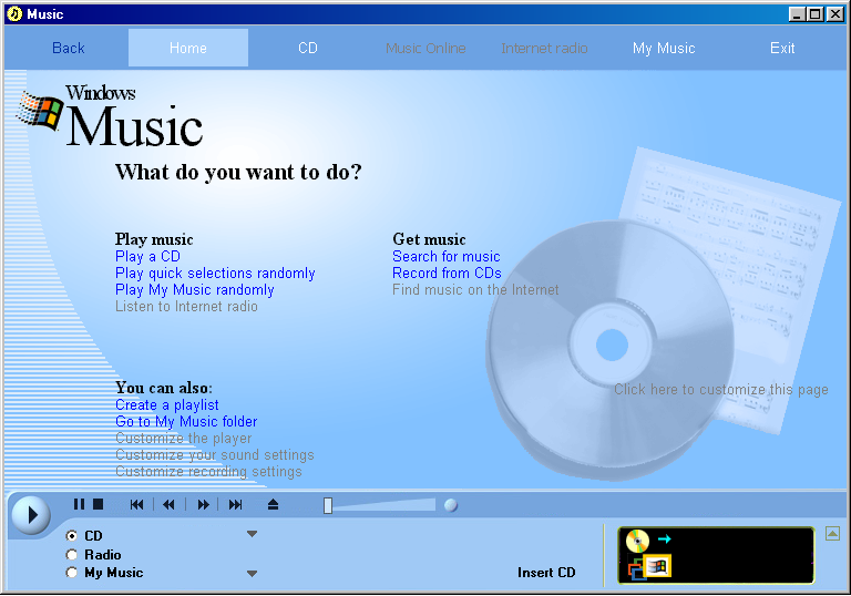 文件:WindowsME-4.9.2368-ActivityCenterMusic.png