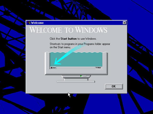 文件:Windows95-4.0.116-FirstBoot.png