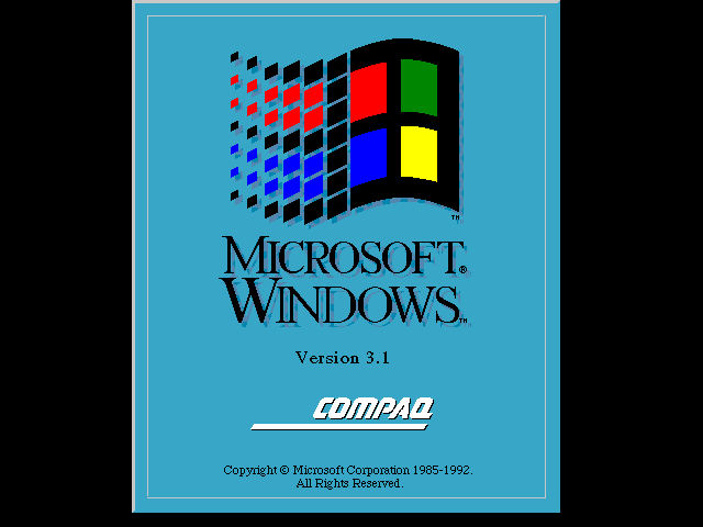 文件:Windows3.1-3.10.103-Compaq OEM-Boot.png