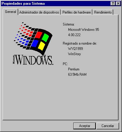 文件:Windows95-4.00.222-ESP-SystemProperties.png