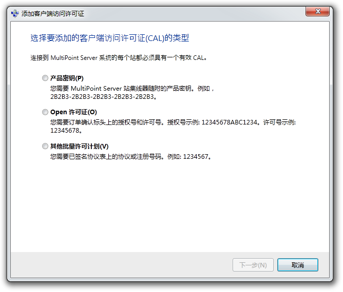 文件:WMS 2011 AddClientAccessLicenses.png