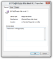 Floppy disk drive driver properties