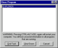 Windows 95 Build 180 中的 Close Program