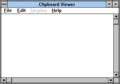 Windows 3.1 Build 043e 中的剪贴板查看器（ClipBook Viewer）