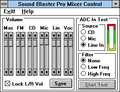 Sound Blaster Pro Mixer 控制（Tandy OEM）