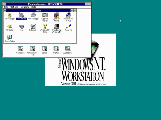 Windows NT 3.51 Build 944.1 - WinStory Wiki