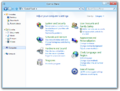 Control Panel with the visible navigation pane