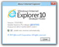 About Internet Explorer 10