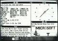 Art（1）、Clock、MS-DOS 和正在运行的 Text，Art、Art（2）、Calendar 和最小化运行的 Spread Sheet