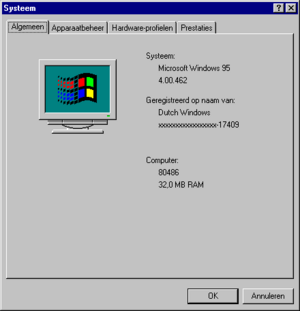 Windows95-4.00.462-Dutch-SystemProperties.png