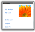 User tile menu