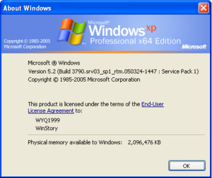 ‎Windows XP Professional x64 Edition Build 3790.1830.srv03_sp1_rtm ...