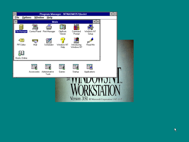 Windows NT 3.51 Build 1057.2 - WinStory Wiki