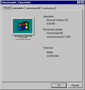 Windows95-4.00.450-Finnish-SystemProperties.png