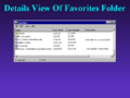 “收藏夹”文件夹的详细信息视图