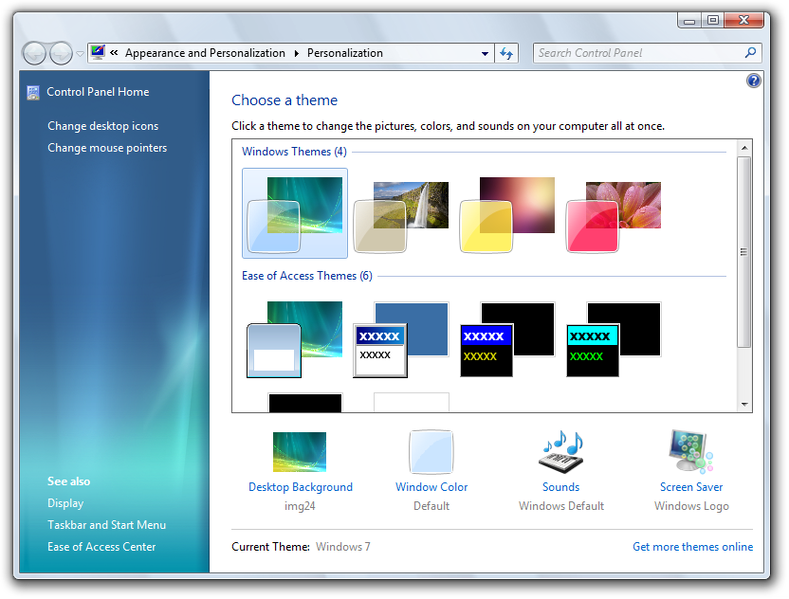 文件:Windows7-6.1.6780-Personalization.png
